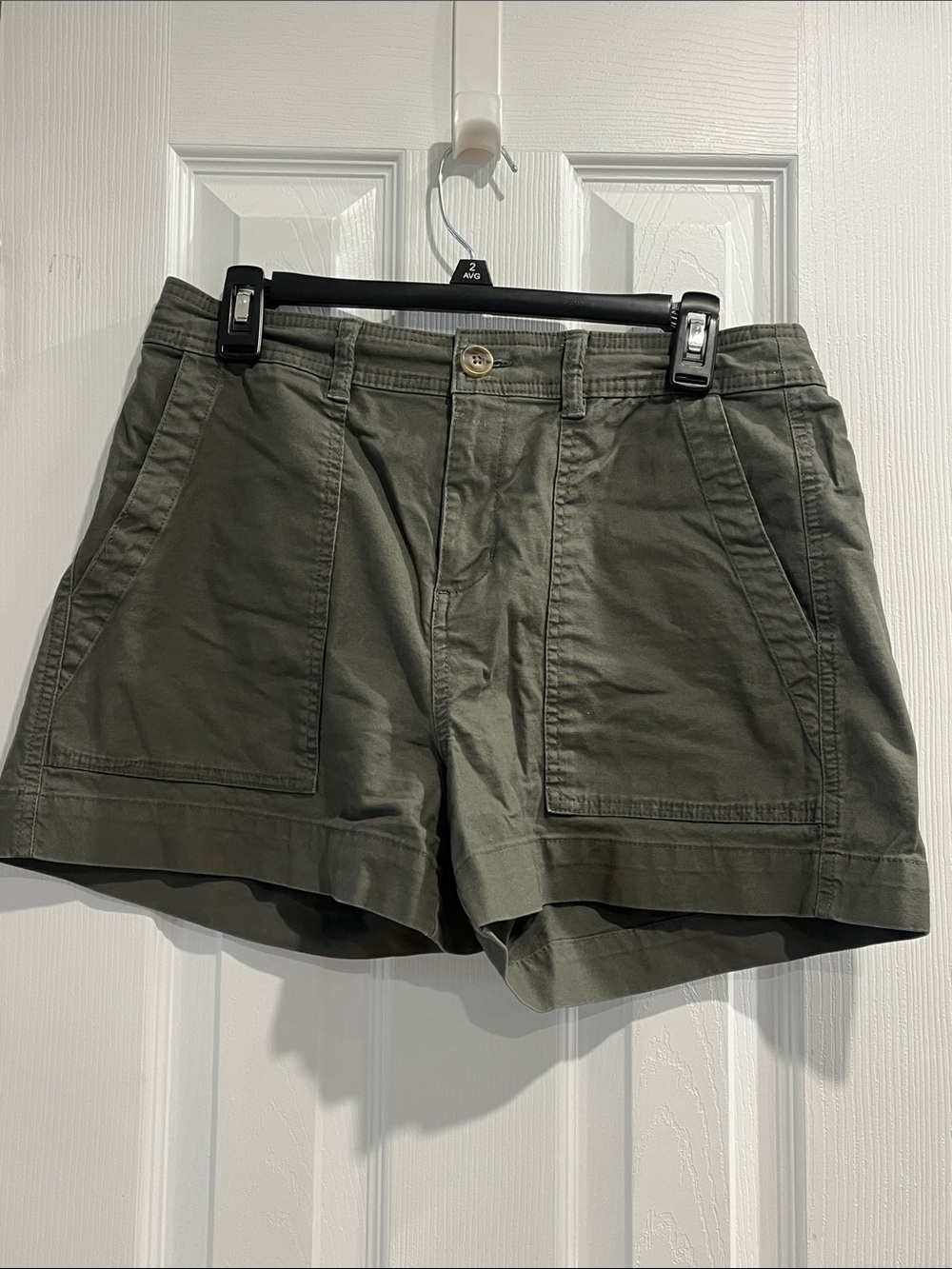 A New Day Women’s Utility Pocket Shorts in Olive Green
